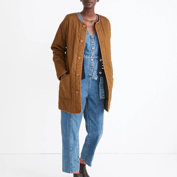 Madewell Reversible Quilted Liner Jacket, Sz MEDIUM, NWT - Picture 2 of 14